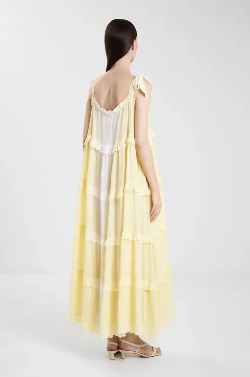 Платья LES NEOBOURGEOISES Puerto Rico long YELLOW