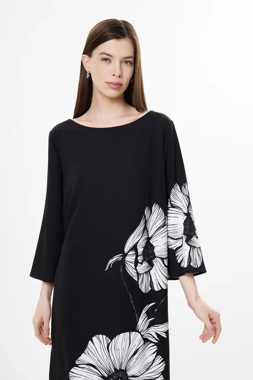 Платья Luisa Viola 7559F001160N 001 BLACK WITH WHITE