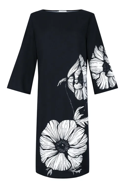 Платья Luisa Viola 7559F001160N 001 BLACK WITH WHITE