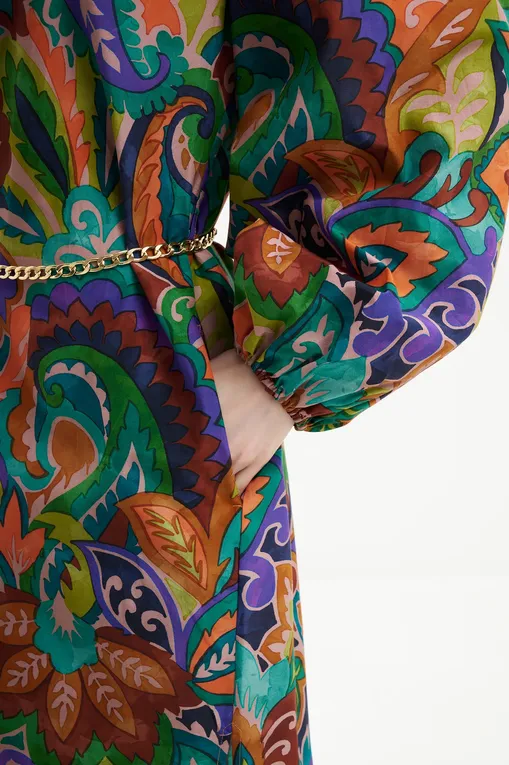 Платья домашние Marjolaine 3ATH2201 3143 IMP. VERT/JAUNE