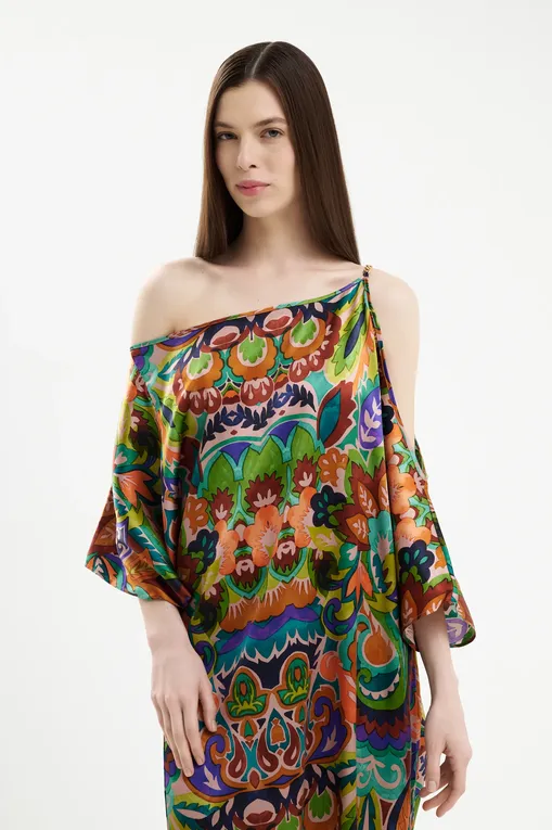 Платья домашние Marjolaine 4ATH3002 3143 IMP. VERT/JAUNE