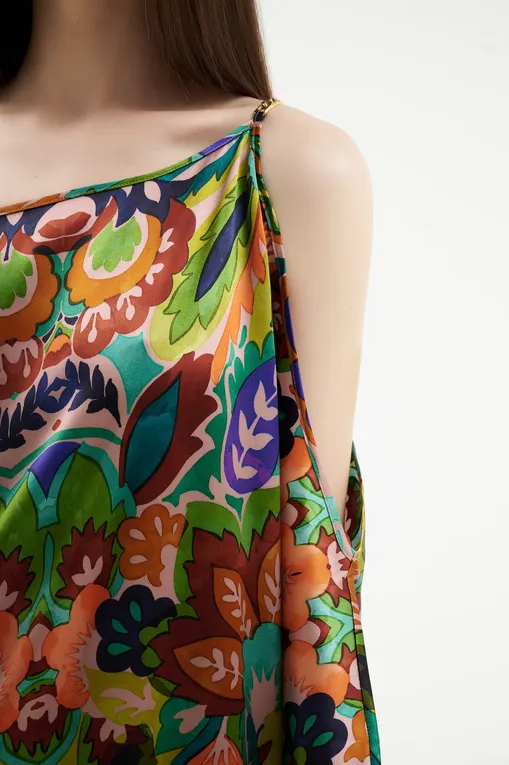 Платья домашние Marjolaine 4ATH3002 3143 IMP. VERT/JAUNE