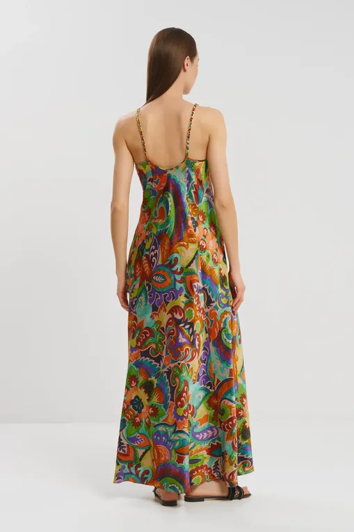 Платья Marjolaine 4ATH3003 3143 IMP. VERT/JAUNE