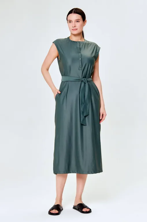 Платья Max Mara Leisure MEGATON 241662102 002 DARK GREEN