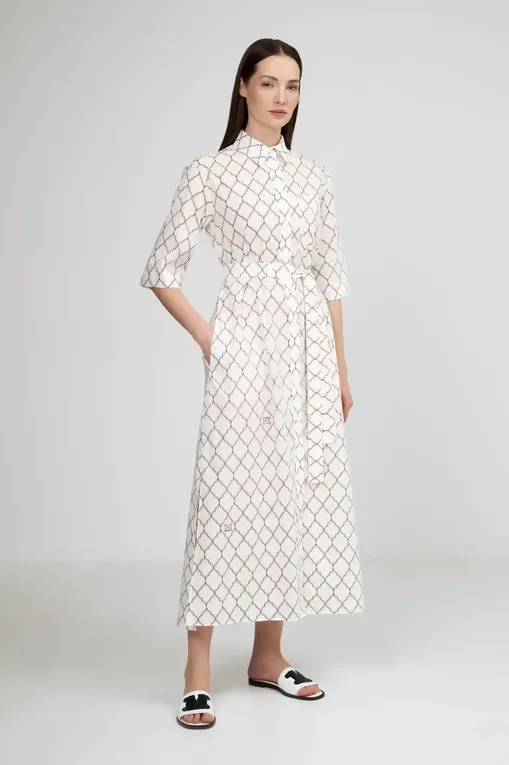 Платья Max Mara DANIEL 2516221049 003 OPTICAL WHITE