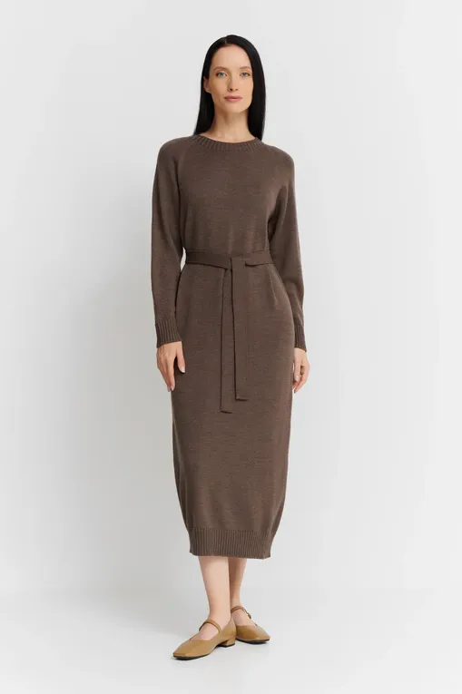 Платья Max Mara Leisure SCRIVIA 242632602 002 HAZELNUT BROWN