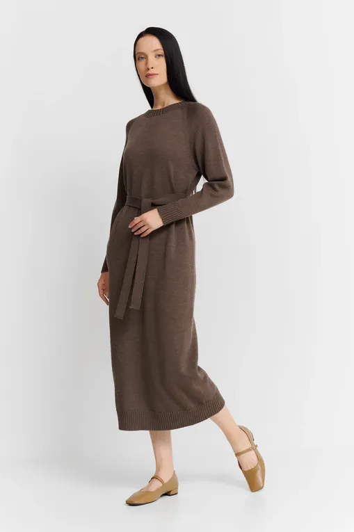 Платья Max Mara Leisure SCRIVIA 242632602 002 HAZELNUT BROWN