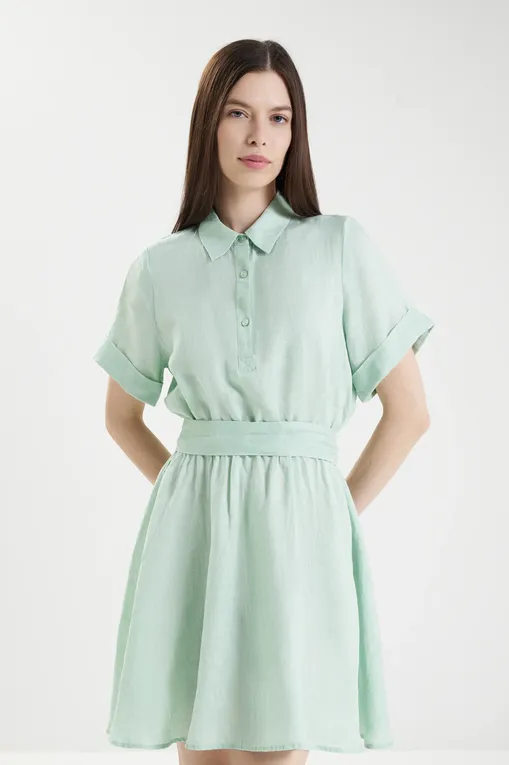 Платья Mc2 Saint Barth JOSELINE LINEN 53 SAGE