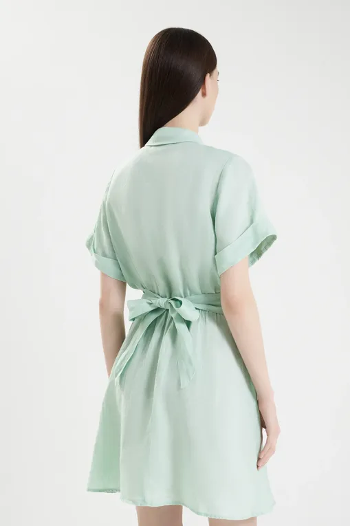 Платья Mc2 Saint Barth JOSELINE LINEN 53 SAGE