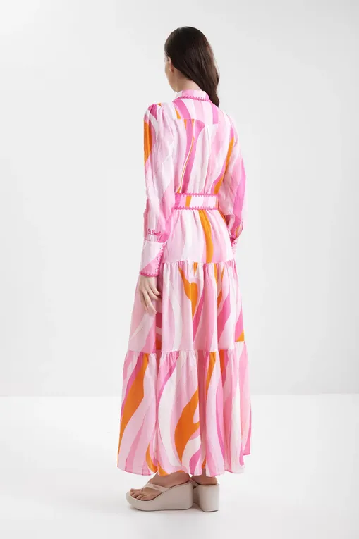 Платья Mc2 Saint Barth MARBELLA LINEN SHAPE WAVE 2381