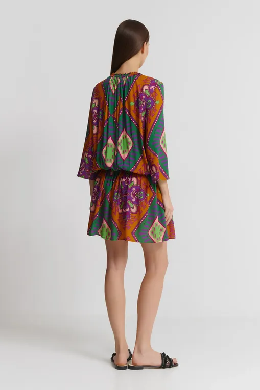 Платья Miss Bikini V5014D ROVI VIOLA ETNICO ROMBI