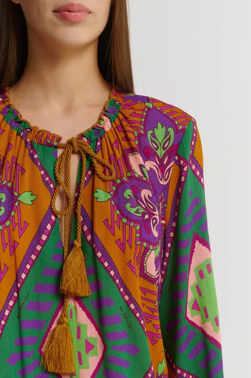 Платья Miss Bikini V5014D ROVI VIOLA ETNICO ROMBI