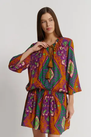 Miss Bikini V5014D ROVI VIOLA ETNICO ROMBI