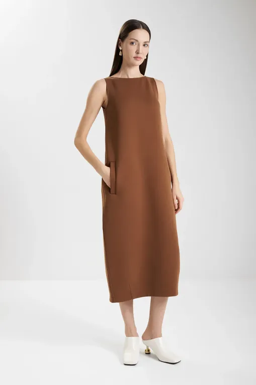 Платья MM ALBIO 252662606 003 TOBACCO