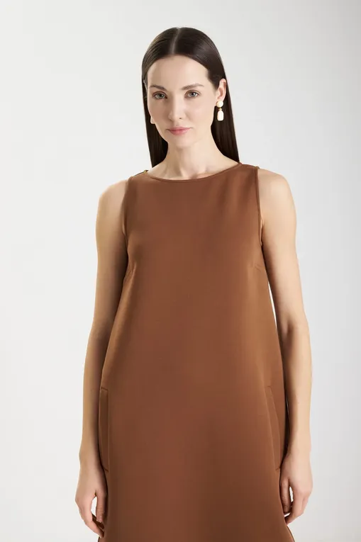 Платья MM ALBIO 252662606 003 TOBACCO