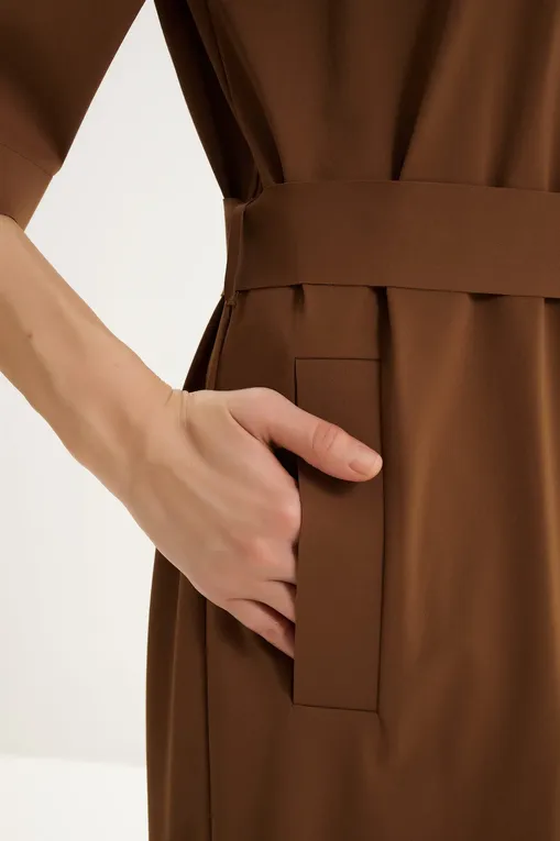 Платья MM by MaxMara ONAGRO 252662605 004 TOBACCO