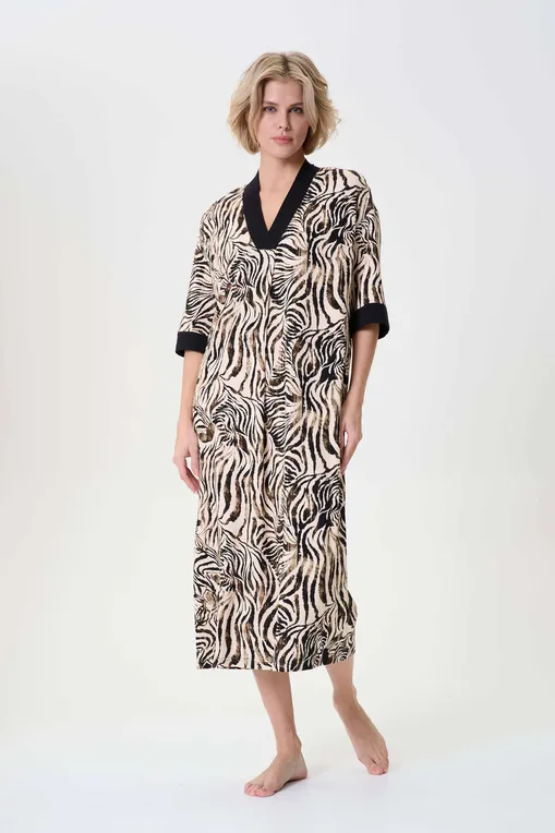 Платья домашние Petit Pas 101176 zebra print