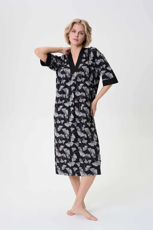 Платья домашние Petit Pas 101176 black print