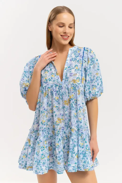 Платья Poupette St Barth W4RH24N0SYU STRIPE BLUE SWEET LIBERTY