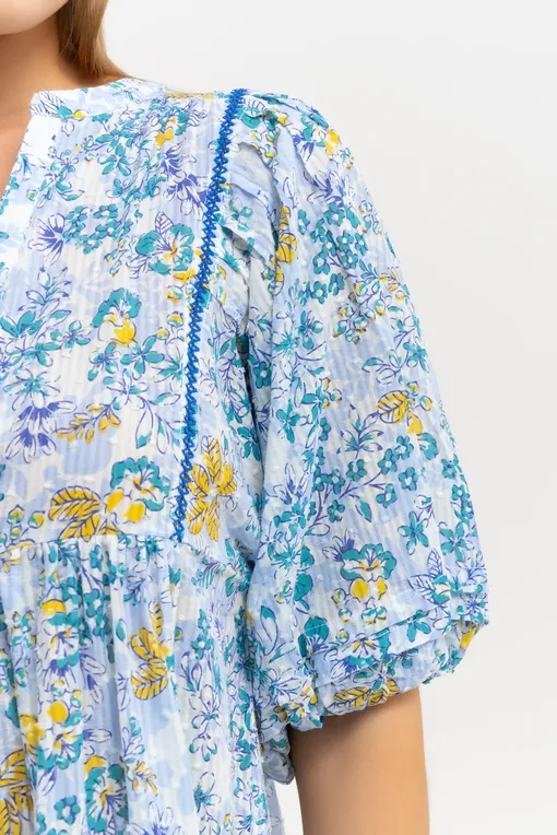 Платья Poupette St Barth W4RH24N0SYU STRIPE BLUE SWEET LIBERTY