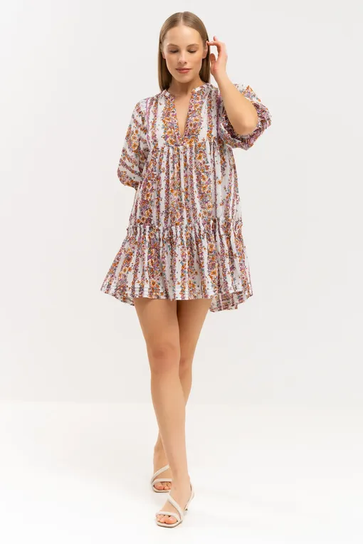 Платья Poupette St Barth W4RS24N0WFL LAVENDER WAVES FLOWERS