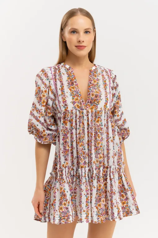 Платья Poupette St Barth W4RS24N0WFL LAVENDER WAVES FLOWERS