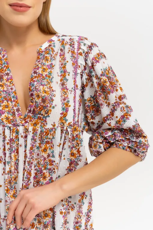 Платья Poupette St Barth W4RS24N0WFL LAVENDER WAVES FLOWERS