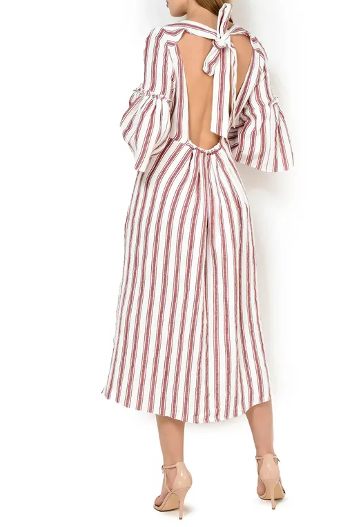 Платья Three Graces London TGLDR4004C BRICK SAUNTON STRIPE