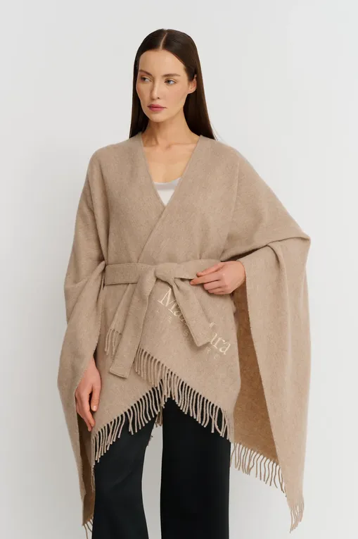 Пончо Max Mara Leisure MARTORA 242673602 002 HAZELNUT BROWN