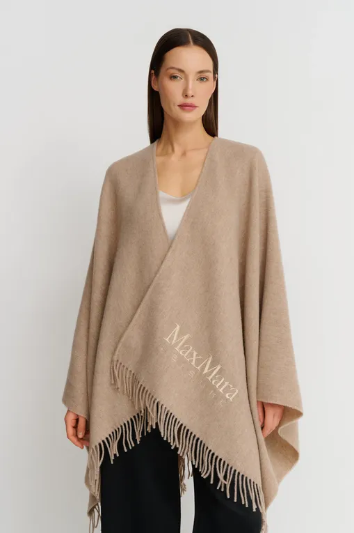 Пончо Max Mara Leisure MARTORA 242673602 002 HAZELNUT BROWN