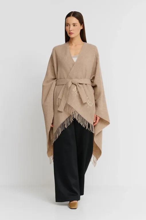 Пончо Max Mara Leisure MARTORA 242673602 002 HAZELNUT BROWN