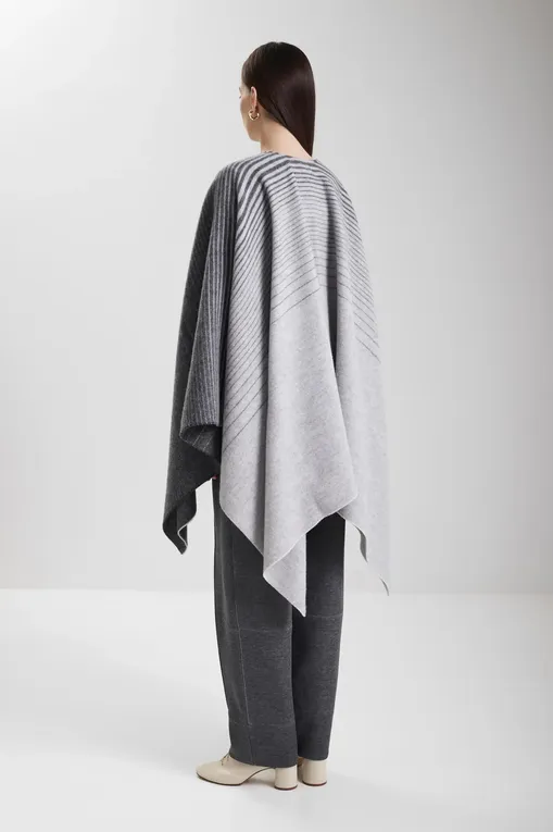 Пончо MM BRENTA 252654602 002 LIGHT GREY