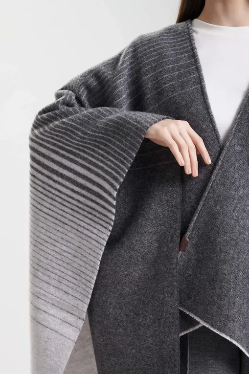 Пончо MM BRENTA 252654602 002 LIGHT GREY