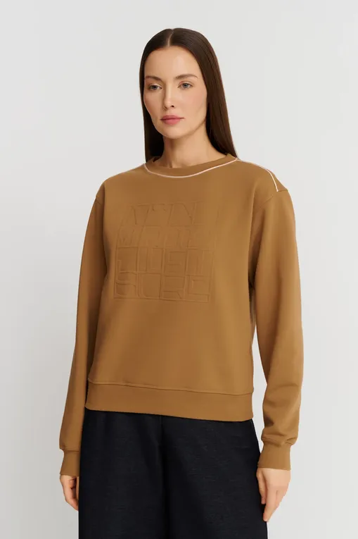 Толстовки Max Mara Leisure MINCIO 242692602 003 TOBACCO