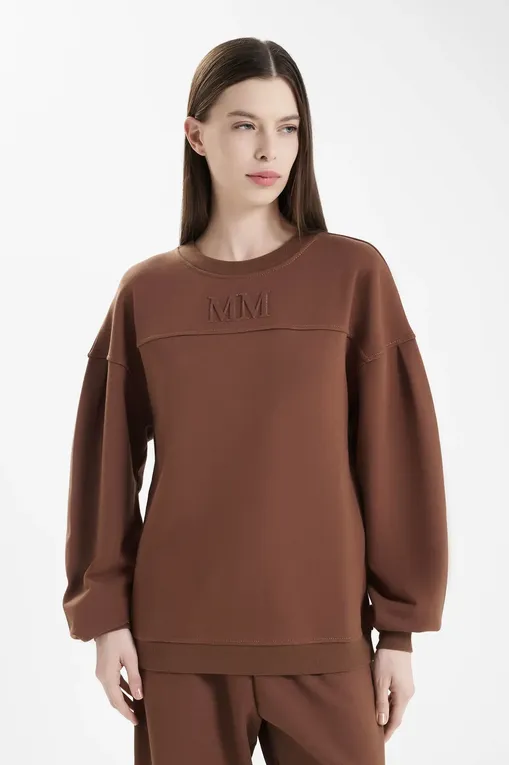 Толстовки MM by MaxMara MOGOL 252692601 002 TOBACCO