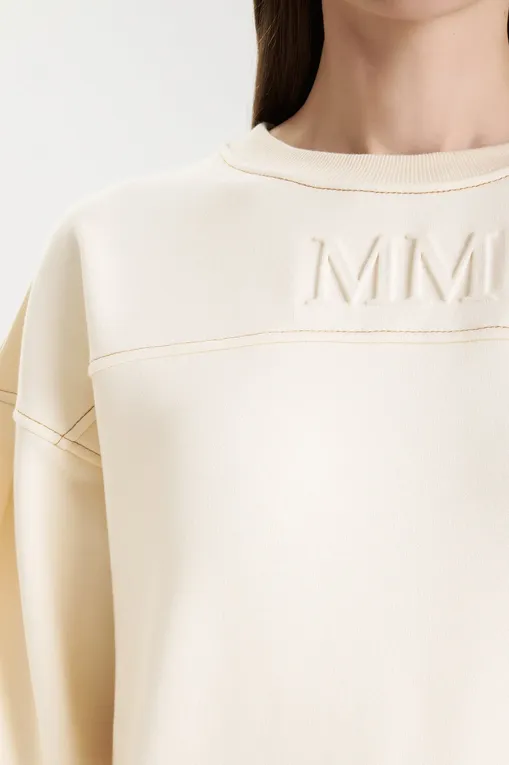 Толстовки MM by MaxMara MOGOL 252692601 001 IVORY