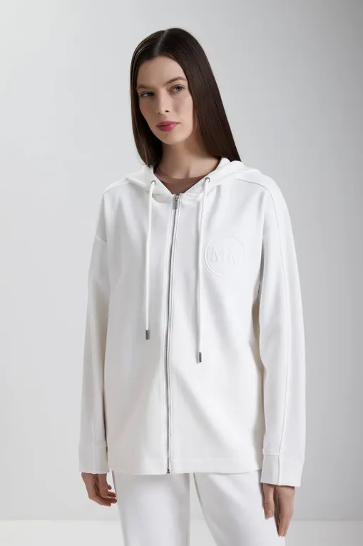 Толстовки MM by MaxMara ONORE 252692601 001 OPTICAL WHITE