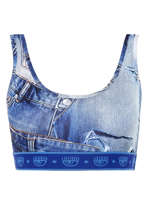 Топы Chiara Ferragni A08094933 1280 Fantasy print Blue