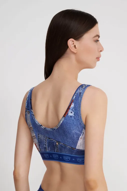 Топы Chiara Ferragni A08094933 1280 Fantasy print Blue