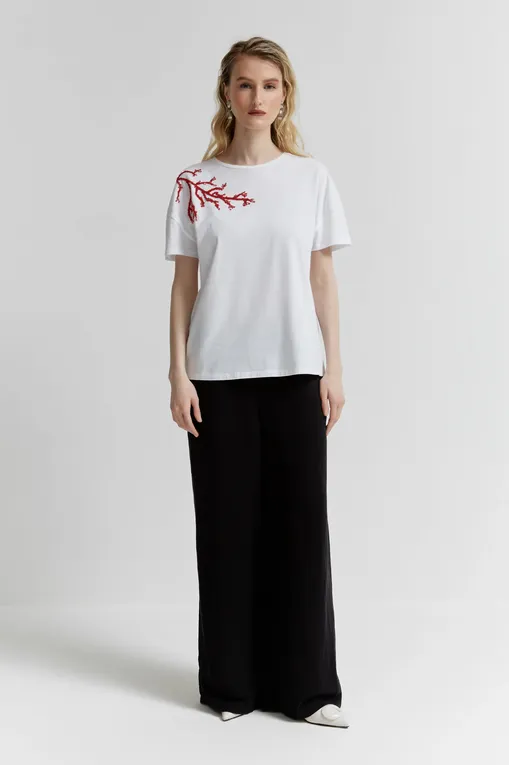 Футболки Diana Gallesi G438R000478N ( G3 ) 11 BCO RIC.CORALLO