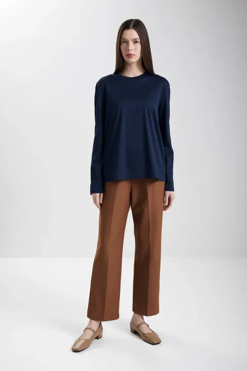 Лонгсливы MM by MaxMara SORRISO 252694606 004 NAVY