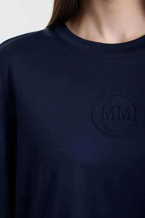 Лонгсливы MM by MaxMara SORRISO 252694606 004 NAVY