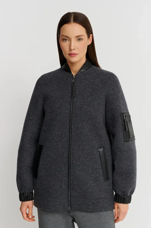 Куртки Max Mara Leisure LIMOSA 242690604 001 MEDIUM GREY