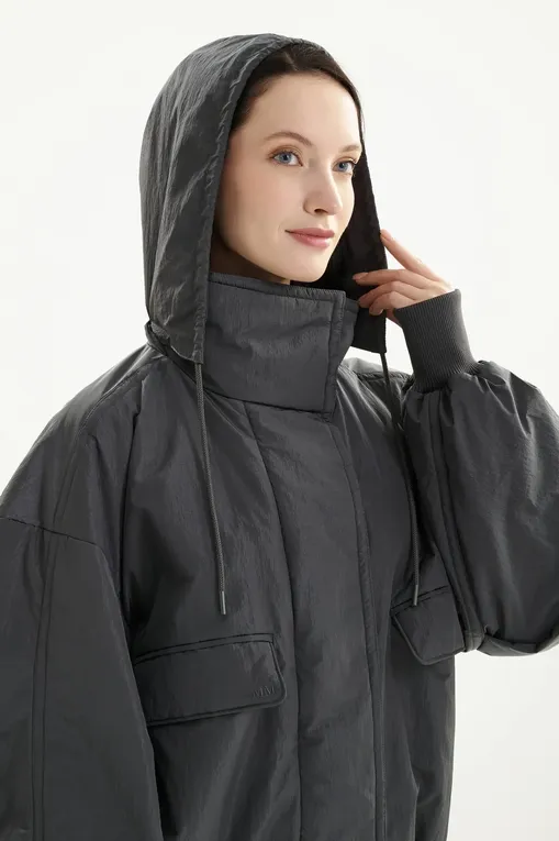 Куртки MM by MaxMara MMLAMACA 261648103 002 DARK GREY