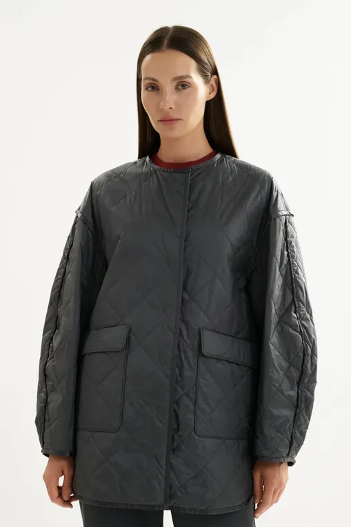 Куртки MM by MaxMara MMLSPIGA 261648104 030 DARK GREY