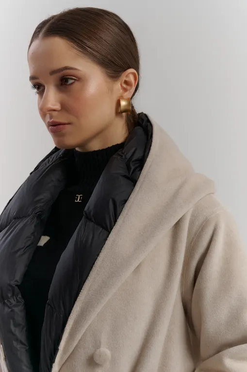 Пальто Gianfranco Ferre 008118 Black - Beige