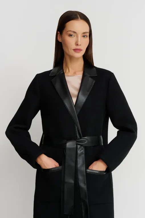 Пальто Max Mara Leisure LOTUS 242690602 002 BLACK