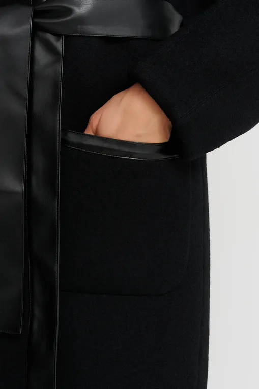 Пальто Max Mara Leisure LOTUS 242690602 002 BLACK