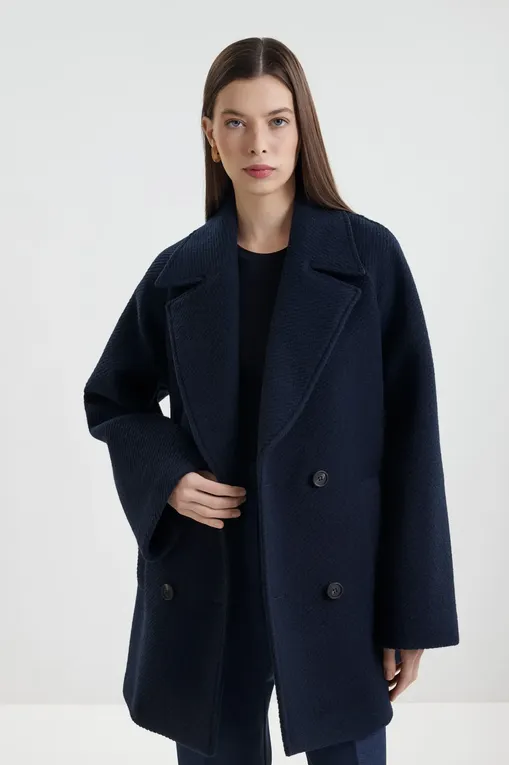 Пальто MM by MaxMara OBLIQUA 252690601 002 ULTRAMARINE