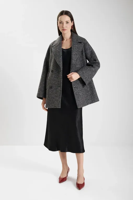 Пальто MM by MaxMara OBLIQUA 252690601 004 DARK GREY